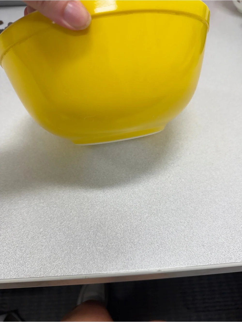 Pyrex 403 Yellow Ceramic Mixing Bowl - Bright Kitchen Salad Bowl